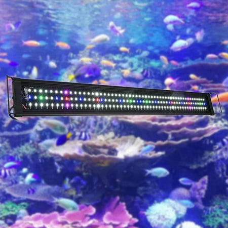 Yescom Multi-Color 78/129/156 LEDs Aquarium Light Freshwater Saltwater Fish Tank Lamp with Extendable