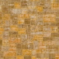 thumbnail image 1 of Ahgly Company Machine Washable Indoor Square Abstract Yellow Area Rugs, 3' Square, 1 of 7