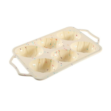 

Accessories 6 Cups Non Stick DIY With Handle Baking Home Kitchen Muffin Pan