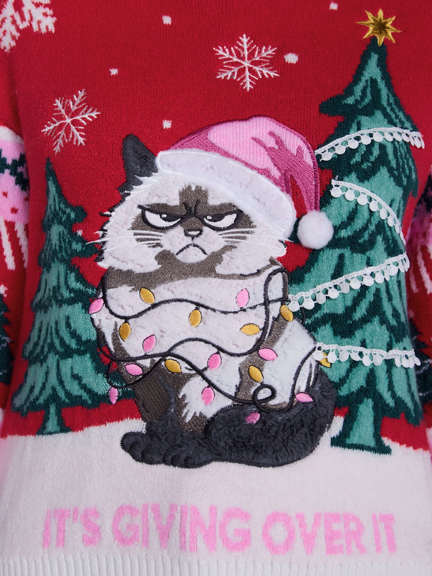 Holiday Time Women's and Women's Plus Christmas Sweater, Midweight, Sizes XXS-4X