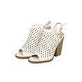 thumbnail image 5 of New Women Nature Breeze Webber-12 PU Perforated Slingback Chunky Heel Mule, 5 of 6