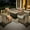 Dark Gray, variant on Vcatnet Outdoor Conversation Set, 6 Pieces Sectional Sofa, All Weather Wicker Patio Furniture Set with Swivel Rocking Chairs, Dark Gray