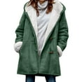 thumbnail image 1 of Innerwin Veste à Manches Longues Manteau pour Femmes Boutons de Vacances Ample Vert 4TG, 1 of 3