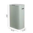 thumbnail image 3 of happimess Tammi Kitchen 14.5-Gallon Slim Metal Push Button Trash Can, Pistachio Gelato, HPM1017E, 3 of 10