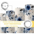 thumbnail image 4 of Navy Blue Spring Floral Blackout Curtains for Bedroom, Farmhouse Flowers Modern Art Thermal Insulated Kitchen Drapes with Grommets, Light Blocking Window Treatment, 2 Panels 52" x 63", 4 of 7