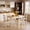 White, variant on Soges 5 Piece Dining Table Set, Solid Wood Dining Table And Chairs, Kitchen Table Set For 4, Modern Style Dining Table And Chairs