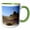 Green/White, variant on 3drose, Coastal Lighthouse, 11oz Mug
