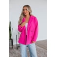 thumbnail image 4 of Ania Teddy Coat - Fuchsia, 4 of 5