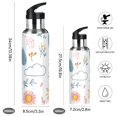 thumbnail image 2 of Yayeee 20oz Double Wall Stainless Steel Water Bottle with Flip Straw, Cartoon Doodles, 2 of 7