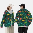 thumbnail image 4 of Lsque Colorful Dinosaurs UPF 50+ Lightweight Sun Protection Men's Women's Long Sleeve Shirt, Hoodie Performance -Medium, 4 of 9
