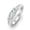 thumbnail image 2 of 1.50 Carat TW Diamond Three Stone Engagement Ring with Side Stones in 14k White Gold (G-H, I2), 2 of 5