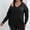 Black, variant on Babysbule Plus Size Womens Sweaters Women's Fashion V-neck Large Size Long Sleeve Casual Sweater Women's Fashion