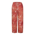 thumbnail image 4 of KDFJPTH Women's Cargo Pants Casual Wide Leg Capris Summer Cropped Beach Elastic Waist Baggy Crop Trousers, 4 of 4