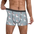 thumbnail image 2 of Kdxio Men's Boxer Briefs with Cartoon Poodle Dog Print - Comfortable and Breathable Underwear for Everyday Wear, 2 of 7