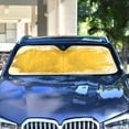 thumbnail image 4 of Iauyy Foldable Windshield Sun Shade for Cars, Interior Sun Protection for car UV Protection for Sedan/SUV/Truck, (S/M/L) Woodblock Prints, 4 of 8