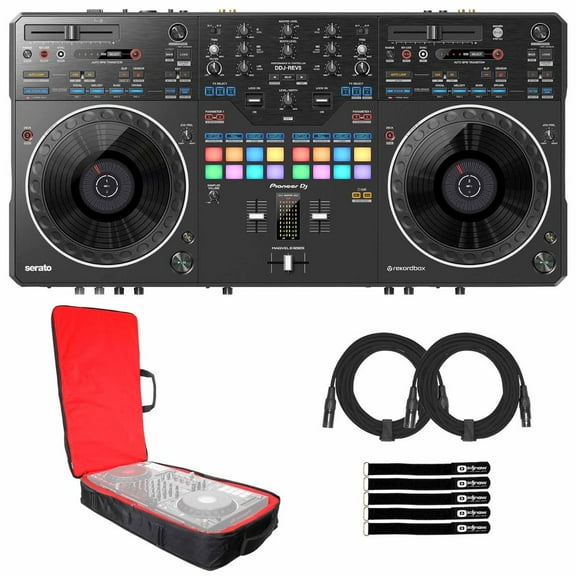 Pioneer DJ DDJ-REV5 DJ Controller with Lightweight Transport Backpack Package