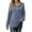 Blue, variant on BadPiggies Women Hoodies Waffle Knit Sweater V Neck Drawstring Button Oversized Pullover Tops Casual Long Sleeve Shirts (S, Coffee)