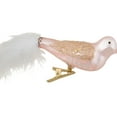 thumbnail image 5 of Northlight Glitter Winged Bird with Tail Clip-On Glass Christmas Ornament - 5.5" - Pink and Gold, 5 of 6