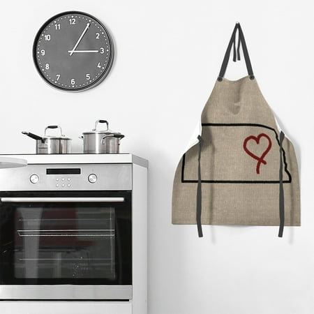 

ArtVerse North Dakota Love Apron - 27 x 30