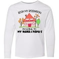 thumbnail image 3 of Inktastic Book my Reservation I'm Going To My Nana and Papa's- House Long Sleeve Youth T-Shirt, 3 of 5