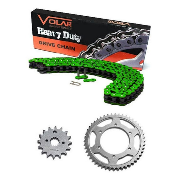 1991 Polaris Trail Blazer 250 Chain and Sprocket Kit Heavy Duty Green