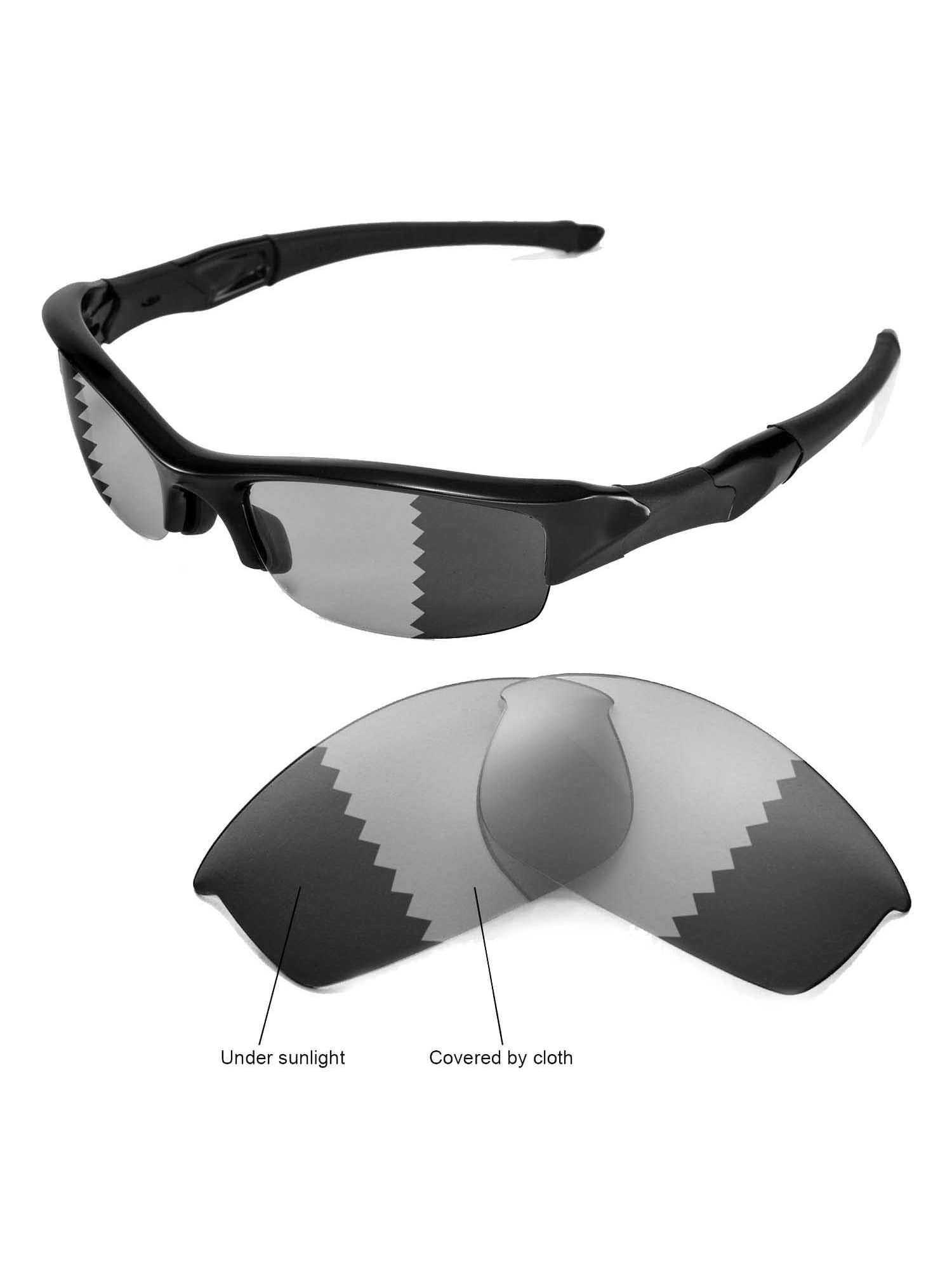 Walleva Transition/Photochromic Replacement Lenses for Oakley Flak Jacket Sunglasses -