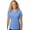 Carolina Blue, variant on Womens Crashing Bowling Pins Moisture-Wicking Polo Shirt, 4XL Atomic Blue
