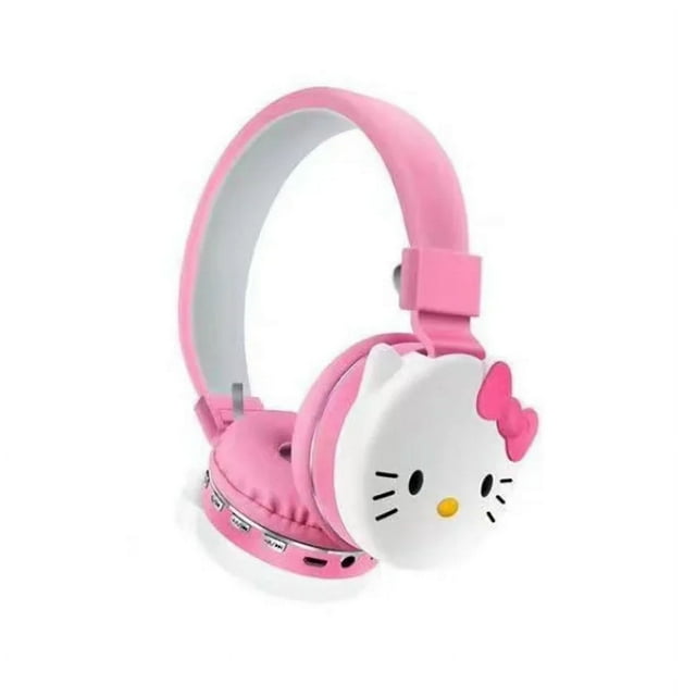 Sanrio Hello Kitty Kuromi Bluetooth Headphone Wireless Headsets Cartoon with Mic Foldable Lightweight Earphone for Phones Laptop