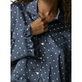 thumbnail image 4 of Mills by Millie Bobby Brown Women's Sleep Satin PJ Top with Ruffle, Sizes XS-XXXL, 4 of 5