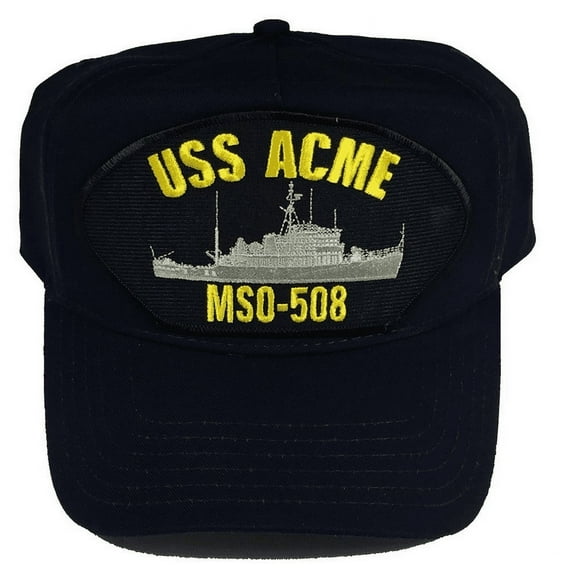 USS ACME MSO-508 HAT CAP USN NAVY SHIP MINE SWEEPER MCM