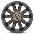 thumbnail image 3 of For 2015-2022 Chevrolet Silverado 1500 22 Inch Hyper Silver with Chrome Inserts Hyper Silver Rim - OE Direct Replacement - Road Ready Car Wheel, 3 of 11