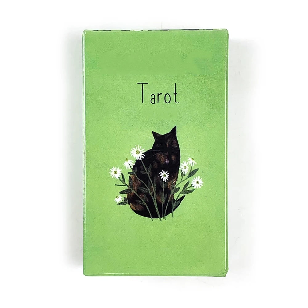 New Cute Cat Tarot Oracle Cards Divination Deck for Leisure Entertainment & Family Gathering Collectible Tabletop Playing Card Game Holiday Gift