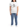 thumbnail image 4 of CafePress - Golden Retriever Mom Women's Light Pajamas - Women's Short Sleeve Print T-Shirt and Pants Light Cotton Pajama Set, 4 of 7