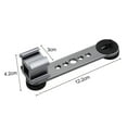thumbnail image 3 of Triple Cold Shoe Mount Bracket Extension Bar with 1/4 Inch & 3/8 Inch Thread for Gimbal Stabilizer Tripod Camera Flash Light, 3 of 6