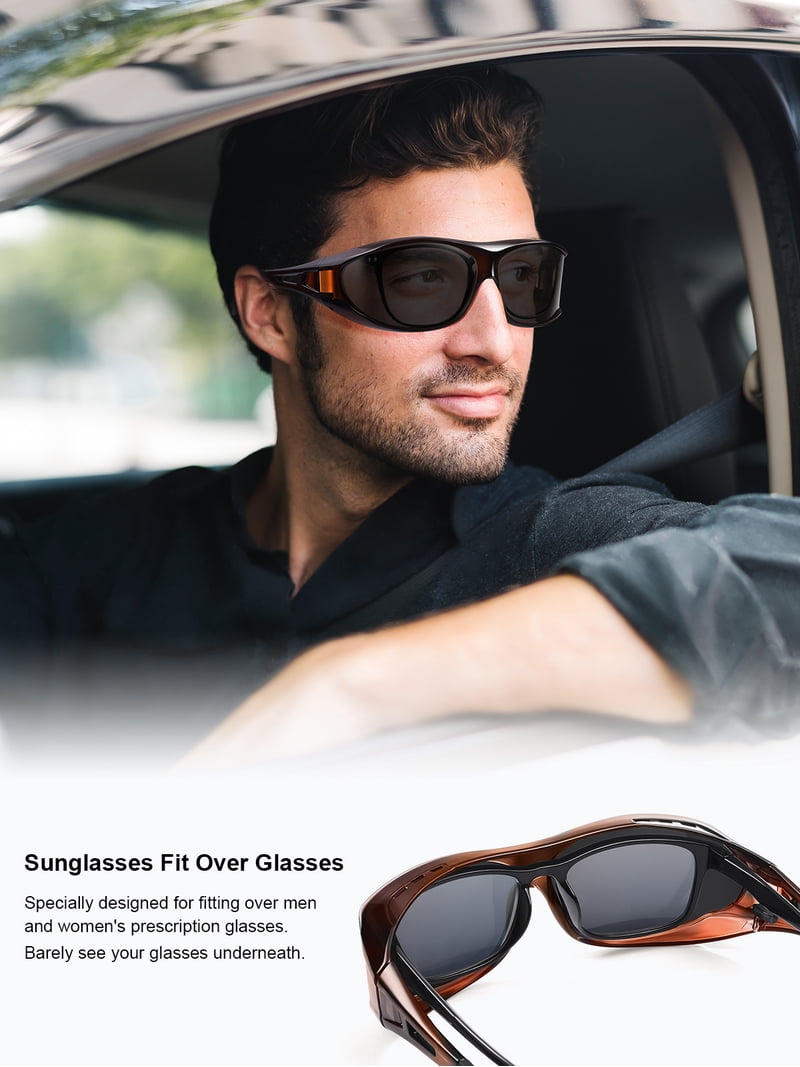 TINHAO Polarized Fit Over Sunglasses, UV400 Protection  display picture 3