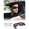 thumbnail image 4 of TINHAO Fit Over Glasses Sunglasses for Men with Hard Case, HD Polarized UV400 Wrap Around Sport Style Wear Over Prescription Glasses for Driving Cycling Hiking, 4 of 8