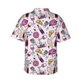 thumbnail image 3 of Daiia Wine Hawaiian Shirt for Men Gentle Cotton Regular Short Sleeve Casual-XX-Large, 3 of 9