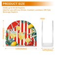 thumbnail image 4 of Yayeee Napkin Holder for Table Set of 2 Kitchen Paper Tissue Organization, White Striped Lemon, 4 of 8