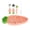 Pink, variant on M Buder Baby Silicone Feeding Supplies Set, Carrot Shape Suction Plate with Fork Spoon Straw Cleaning Brush, Toddler Weaning Dishware Pink, 11.8 inches / 30 cm