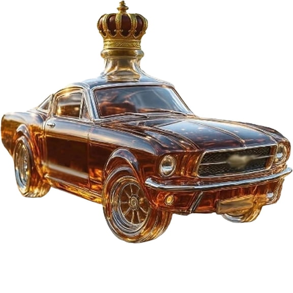 300ML Car Shaped Whiskey Decanter - Art Statue, Car Whiskey Bottle, Creative Leak-proof Empty Wine Bottle Dispenser,Style B