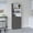 Matt Gray / White, variant on TUHOME Home 2-Door Bookcase with Enclosed Cabinet Storage and Three Open Multi-Tier Shelve
