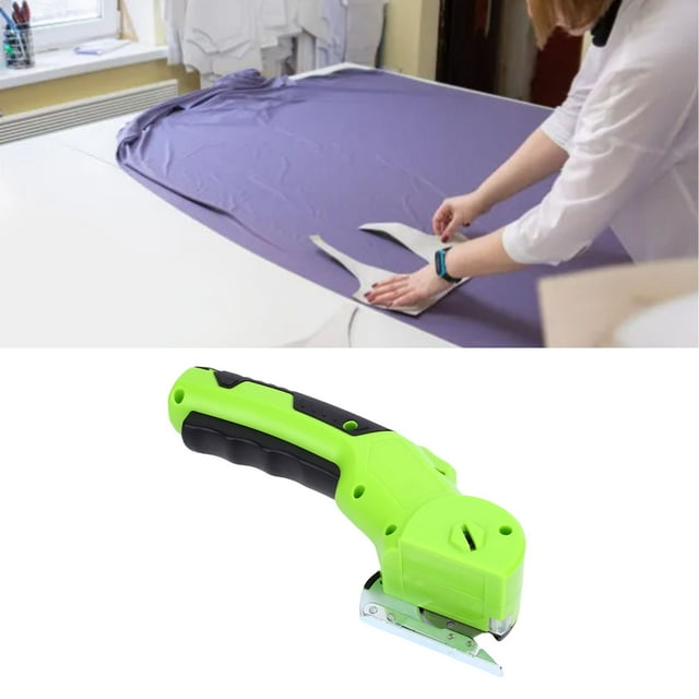 Rechargeable Electric Scissors Portable Lightweight Multifunctional Fabric Leather Scissors Cutting Layers Safety Guard For DIY Home Craft Leather