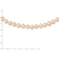 thumbnail image 3 of 14K Yellow Gold 7-8mm Pink Near Round Freshwater Cultured Pearl Necklace Made In Canada ppn070-20, 3 of 5