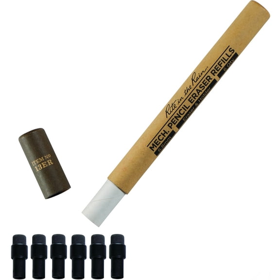 Eraser Refill,Black,Soft Rubber 13ER