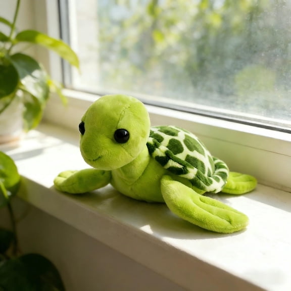 Cute Turtle Plush Toy Pillow, Soft Stuffed Sea Turtle Doll for Kids, Bedtime Cuddle Pillow, Birthday Gift for Boys & Girls