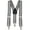 Grey Stripe, variant on Clips N Grips Child Baby Toddler Kid Adjustable Elastic Suspenders Y Back Design
