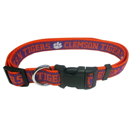 Pets First College Clemson Tigers Pet Collar, 3 Sizes Available, Sports Fan Dog Collar - Large