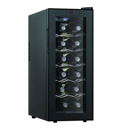 35L 12 Bottles Wine Cooler Refrigerator Beer Chiller Fridge Thermoelectric Wine Refrigerator Stainless