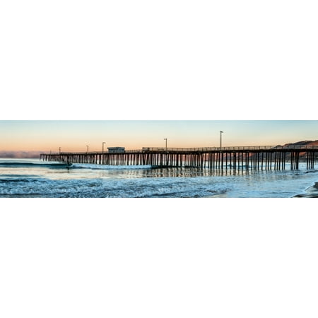 Pier Sans Pismo Beach pier at sunrise San Luis Obispo County California USA Poster Print by Panoramic Images ()