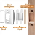 thumbnail image 3 of Paquete 12 Placas para Pestillo Puerta: Kits Reparación Placas para Cerradura Puerta Acero Inoxidable: Refuerzo Restaurador Pestillo Puerta, 3 of 5